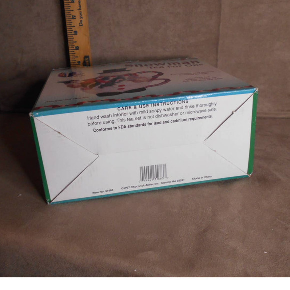 Chadwick-Miller Snowman Tea For One Ceramic Hand Painted 1997 Vintage #31663 - Picture 13 of 13